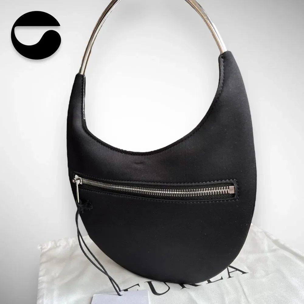 🚫SOLD ON DEPOP🚫NWT Coperni Ring Swipe Mirror Stud Black Shoulder / Top Handle - Picture 6 of 17